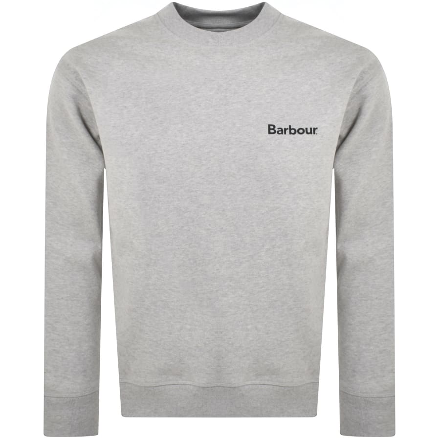 Barbour international sweatshirt grey discount